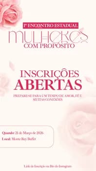 Imagem do 1º Encontro Estadual Mulheres com Propósito