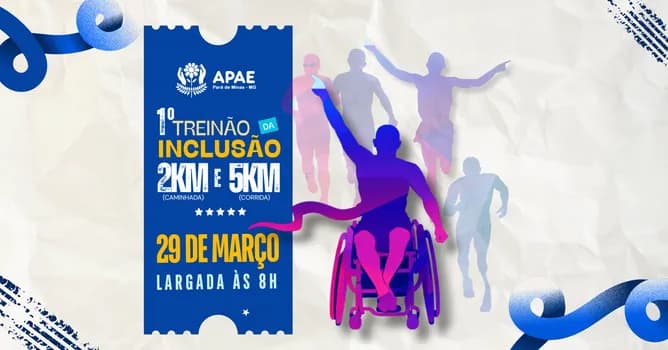 Imagem do 1º TREINÃO DA INCLUSÃO - APAE PARÁ DE MINAS