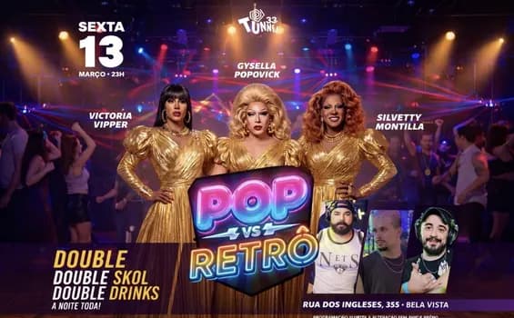 Imagem do 13-03 SEXTA FEIRA POP VS RETRÔ
