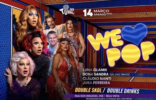 Imagem do 14-03 SABADO WE LOVE POP