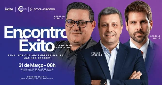 Imagem do 1o Encontro Êxito – Princípios e Resultados