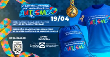 2ª Corrida da Conscientização do Autismo em Embu das Artes