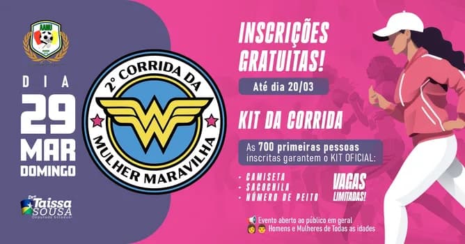 Imagem do 2ª Corrida de Rua da Mulher Maravilha