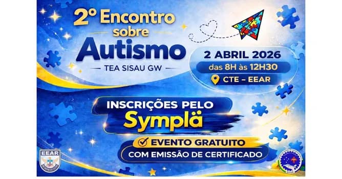 Imagem do 2º Encontro sobre Autismo do TEA SISAU GW