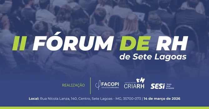 Imagem do 2º Fórum de RH de Sete Lagoas
