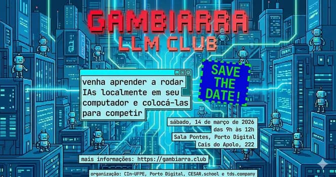 Imagem do 3º encontro do Gambiarra LLM Club