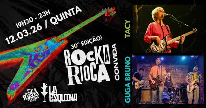 Imagem do 30º Rockarioca Convida: Tacy + Guga Bruno (e bandas)