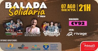 3a Balada Solidária 2026 em Blumenau