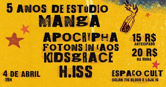 Imagem do 5 anos de Estúdio Manga