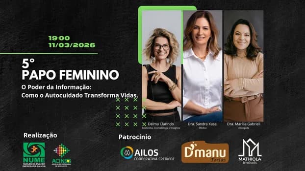Imagem do 5º PAPO Feminino do NUME