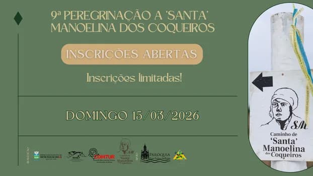 Imagem do 9ª PEREGRINAÇÃO DE SANTA MANOELINA DOS COQUEIROS