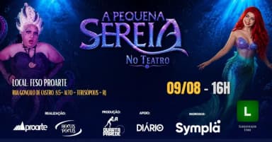 A PEQUENA SEREIA NO TEATRO em Teresópolis
