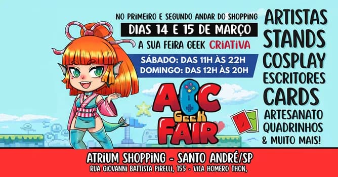 Imagem do ABC Geek Fair -  A sua feira Geek Criativa