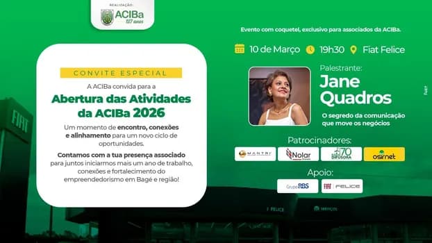 Imagem do ABERTURA DAS ATIVIDADES ACIBA 2026