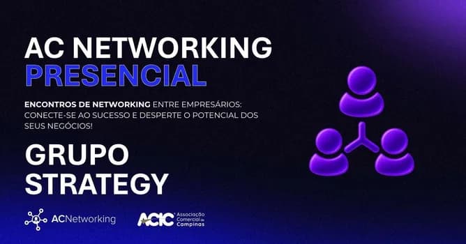 Imagem do AC Networking | Março - GRUPO STRATEGY - PRESENCIAL