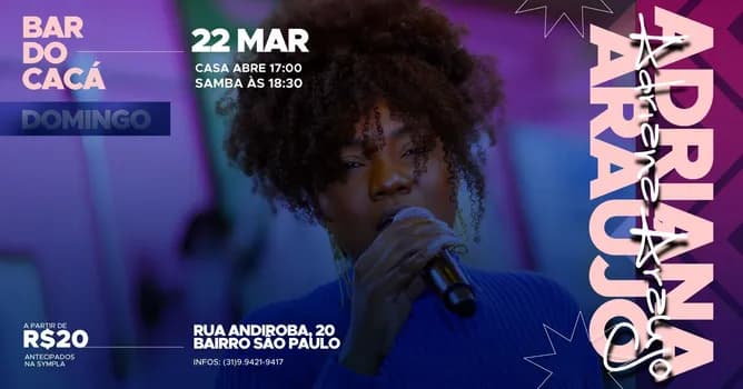Imagem do ADRIANA ARAÚJO NO BAR DO CACÁ