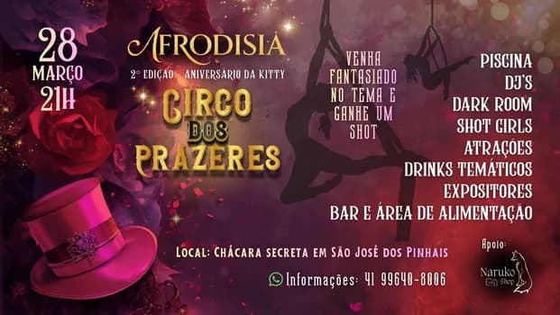 Imagem do Afrodisia 2° Edição - Circo dos Prazeres