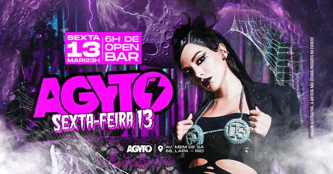 Imagem do AGYTO :::: Sexta feira 13::::: OPEN BAR :::: Lapa