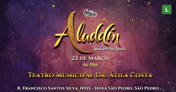 Imagem do ALADDIN UMA NOITE NA ARABIA