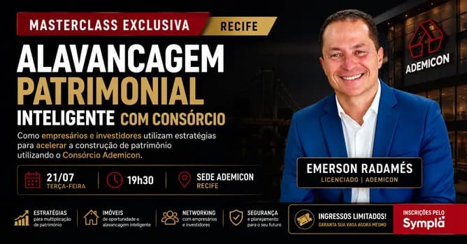Imagem do ALAVANCAGEM PATRIMONIAL COM CONSÓRCIO - RECIFE