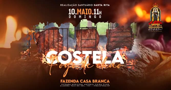 Imagem do Almoço do Santuário  Costela Fogo de Chão