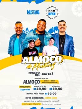 Imagem do ALMOÇO DOMINGO 15/03/2026 NO MUSTANG GUARULHOS