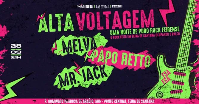 Imagem do ALTA VOLTAGEM | MELVA | PAPO RETTO | MR. JACK