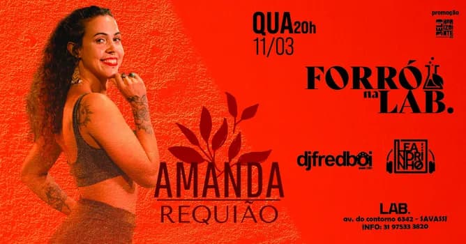 Imagem do AMANDA REQUIÃO | FORRÓ NA LAB | QUARTA-FEIRA | 11/03