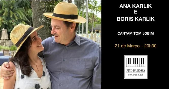 Imagem do Ana Karlik e Boris Karlik no Fino da Bossa