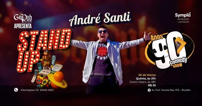 Imagem do André Santi - Anos 90 Comedy Show - 26/03/26 - 21h