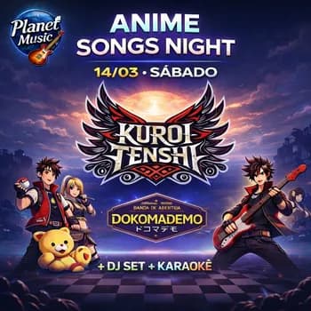 Imagem do  ANIME SONGS NIGHT  O FESTIVAL OTAKU DO ANO!