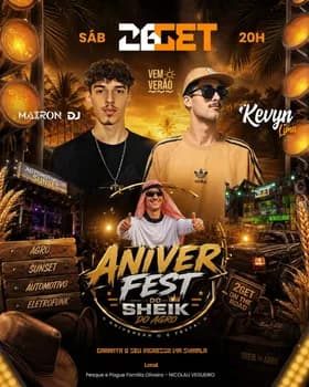 ANIVER FEST - SHEIK DO AGRO em Nicolau Vergueiro