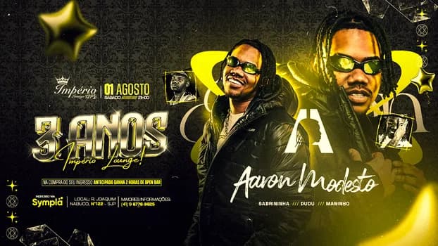 Imagem do ANIVERSÁRIO 03 ANOS | AARON MODESTO