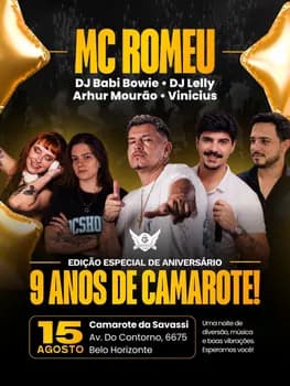 ANIVERSARIO CAMAROTE em Belo Horizonte