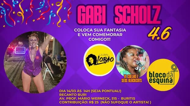 Imagem do ANIVERSÁRIO DA GABI SCHOLZ