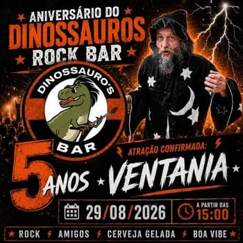 Aniversário Dinossauros rock bar em Jundiaí