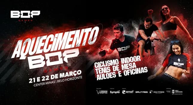 Imagem do AQUECIMENTO BOP GAMES 2026 - EDIÇÃO BHZ