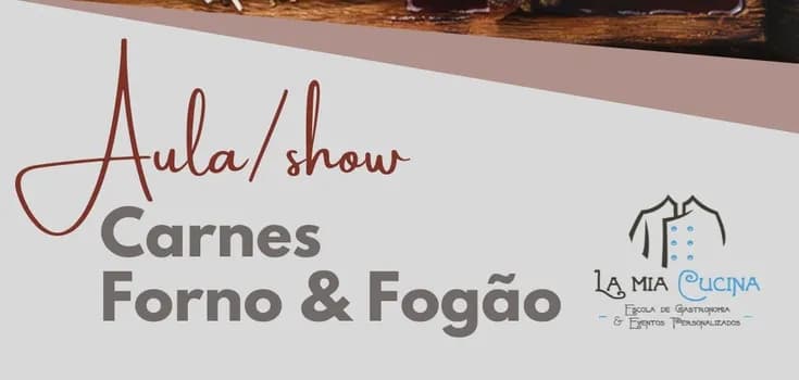 Imagem do Aula/show CARNES FORNO e FOGÃO