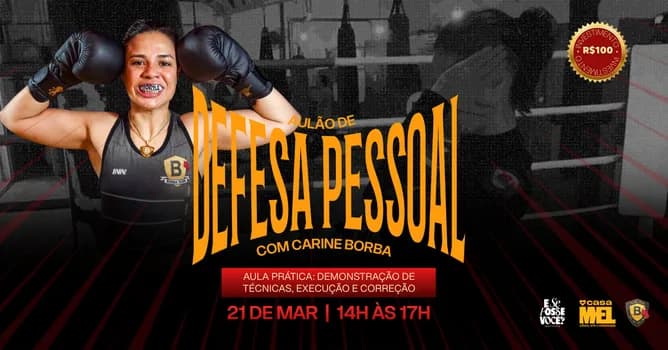 Imagem do Aulão de Defesa Pessoal para Mulheres