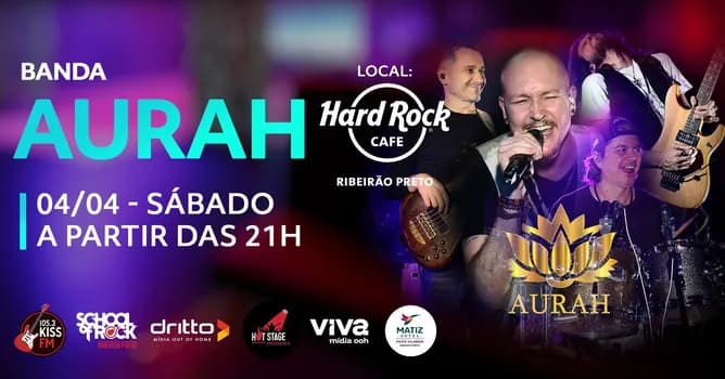 Imagem do Aurah no Hard Rock Cafe Ribeirão Preto