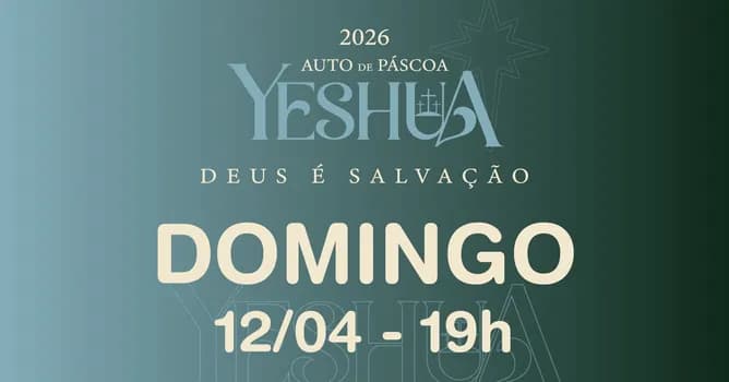 Imagem do Auto de Páscoa - Yeshua. DOMINGO