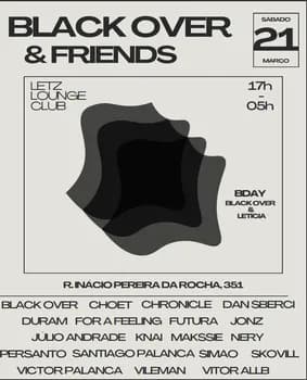 Imagem do B-Day Black Over & Friends