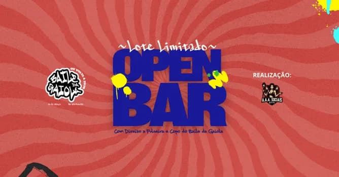 Imagem do BAILE DA GAIOLA: Acesso Open Bar