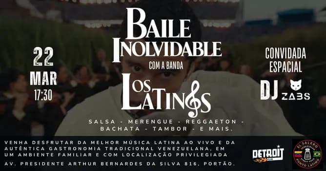 Imagem do Baile Inolvidable, com a Banda Los Latinos