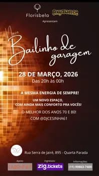 Imagem do BAILINHO DE GARAGEM ANOS 70 E 80