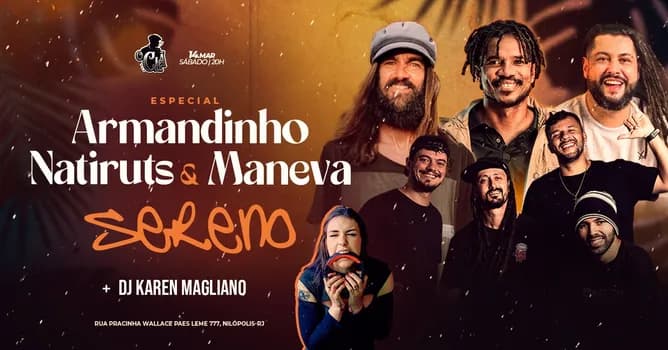 Imagem do BANDA SERENO + DJ KAREN MAGLIANO
