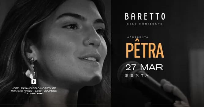 Imagem do Baretto recebe PÊTRA