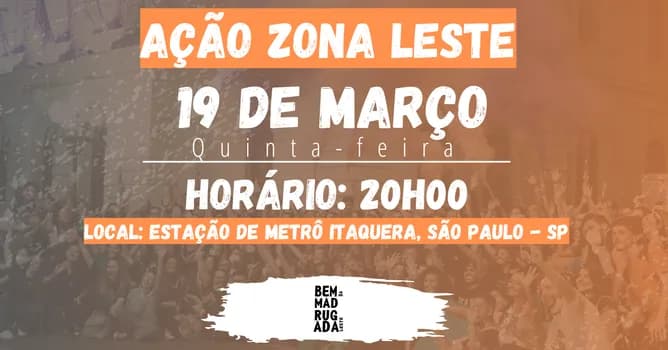 Imagem do Bem da Madrugada Zona Leste  (19/03)