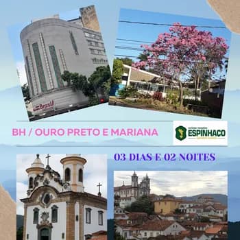 BH / Ouro Preto e Mariana 03 dias e 02 noites       em Ouro Preto