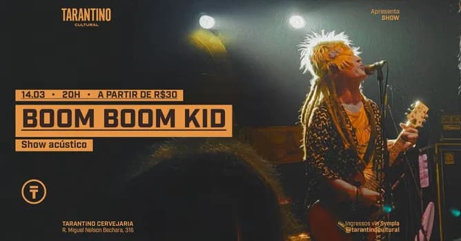 Imagem do Boom Boom Kid na Tarantino Cervejaria
